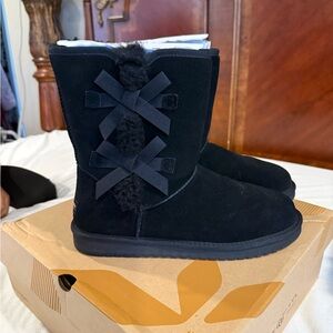 Koolaburra Black Suede Boots